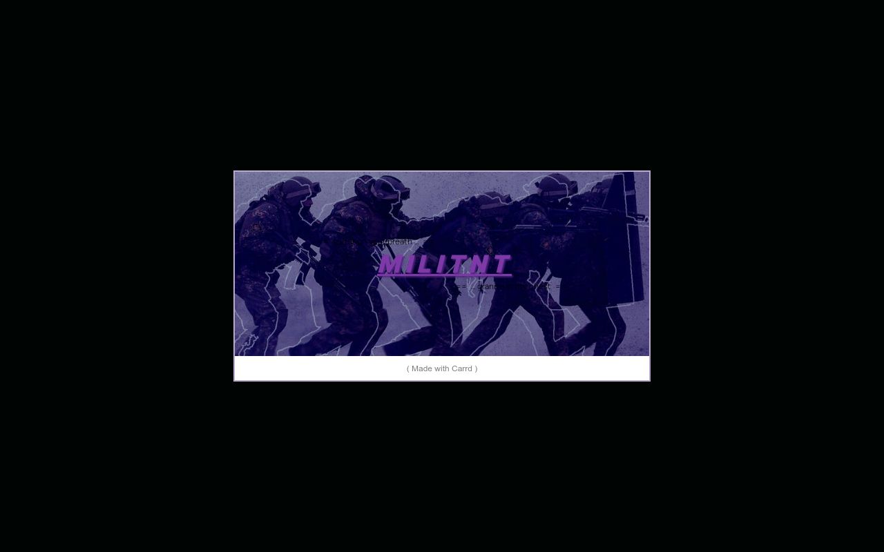 Carrd profile picture for @militant